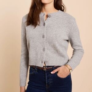 NWT CAARA Ari Cashmere Cardigan Buttons Size L